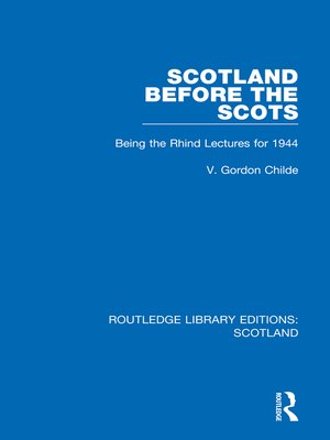 cover image of Scotland Before the Scots